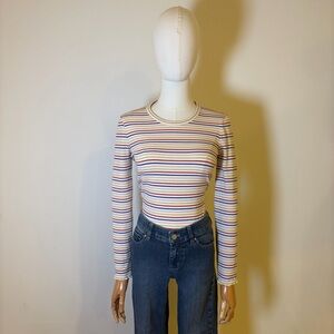 Madewell Striped Ribbed Long Sleeve Tee - XXS NWOT